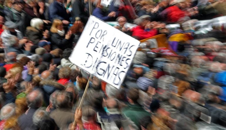  Asistentes a la manifestación por unas pensiones dignas.