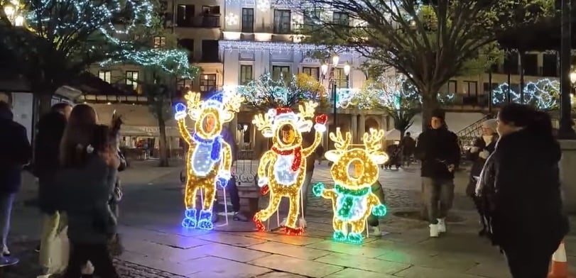 Photocall navideño en la Plaza Mayor