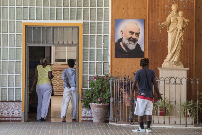 Instalaciones del Centro de Atención a Inmigrantes Campano en Chiclana de la Frontera (Cádiz)