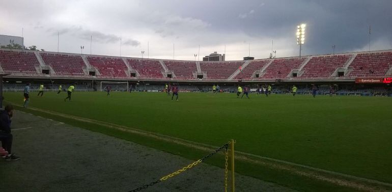 Una imagen del Barcelona B - Eldense publicada por el club visitante en sus redes sociales.