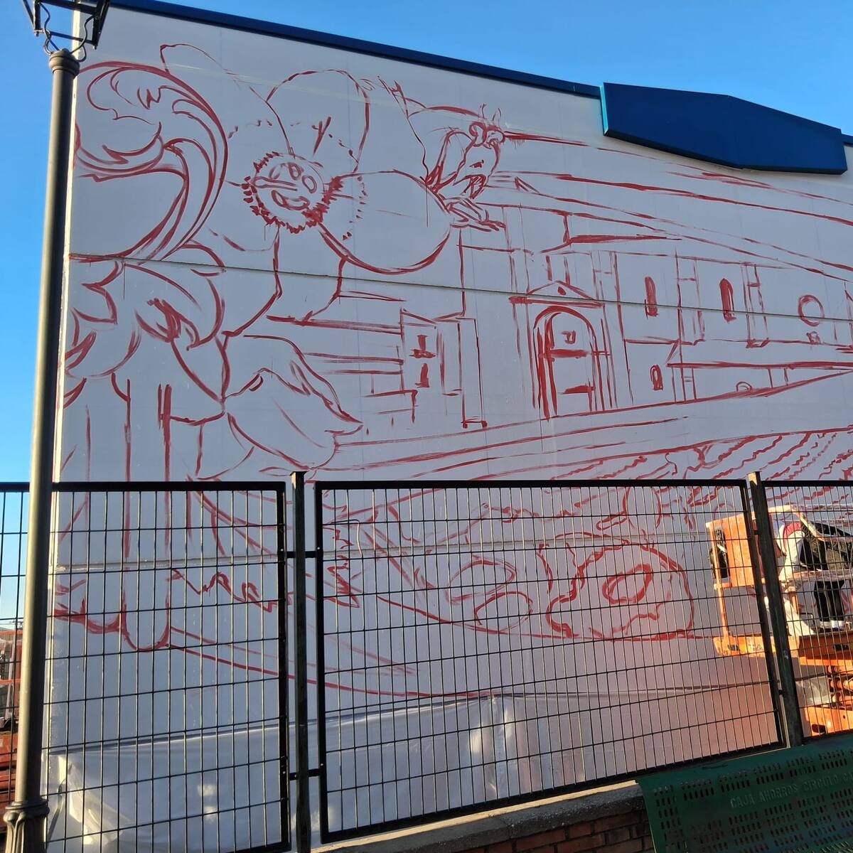 Roa de Duero rinde homenaje a su historia y a Doña Violante con un mural de Lula Goce