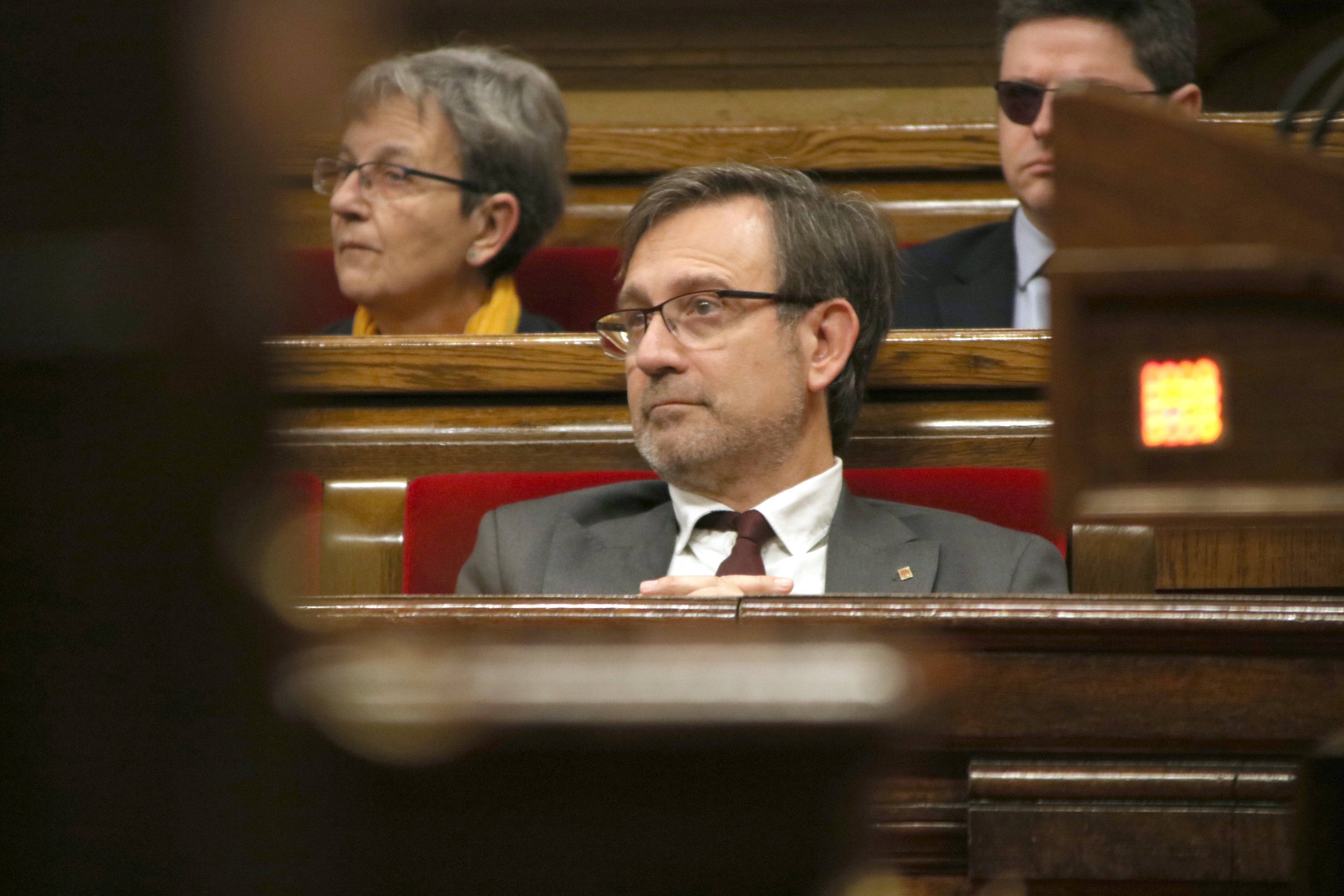 El conseller Francesc Xavier Vila, al ple del Parlament