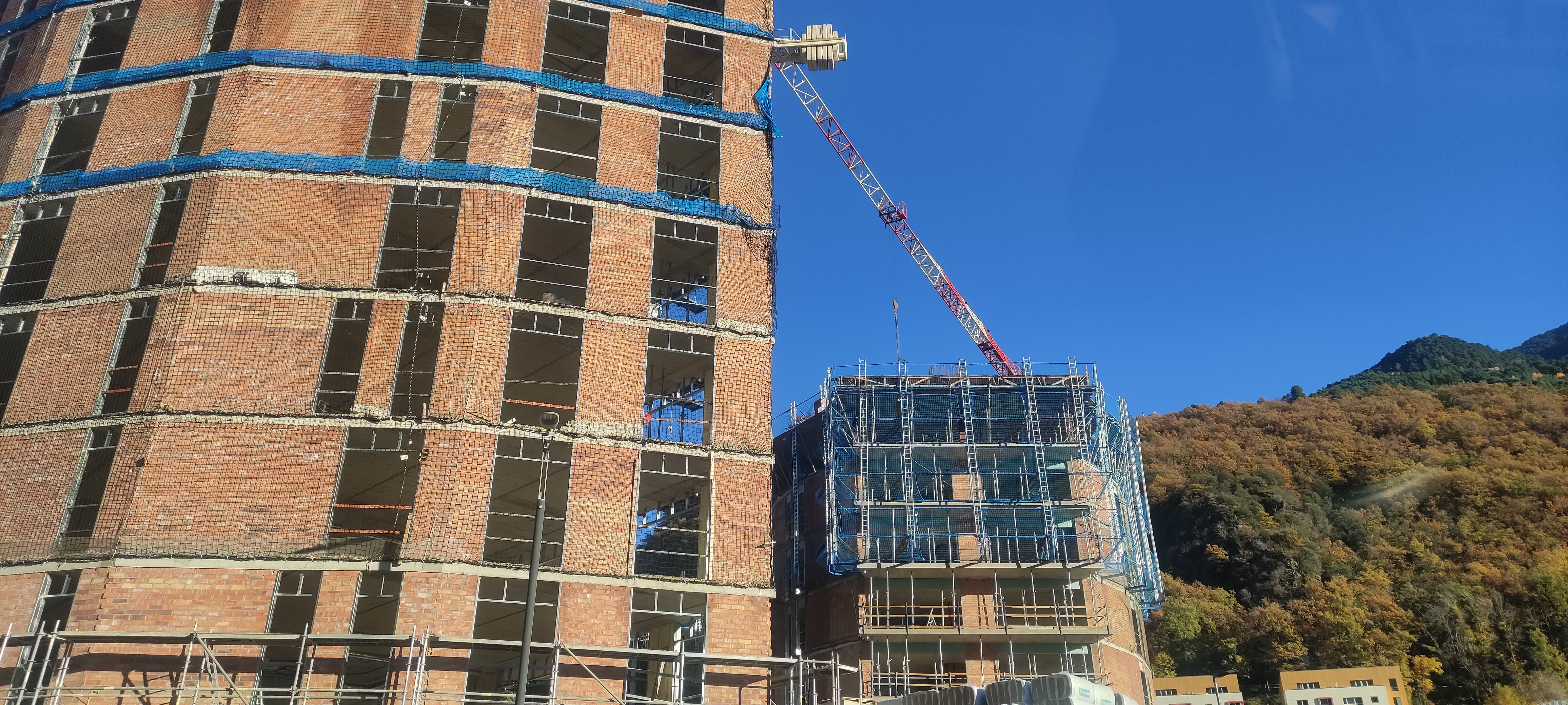 Un edifici en construcció a Andorra la Vella