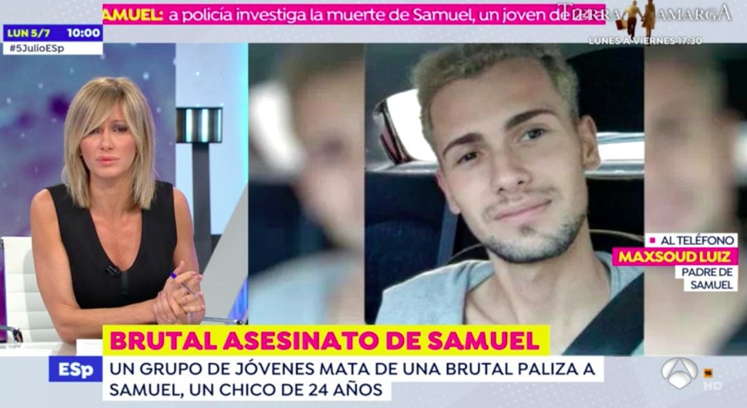 El padre de Samuel, el joven asesinado por un crimen homófobo, habla en directo con Susanna Griso.