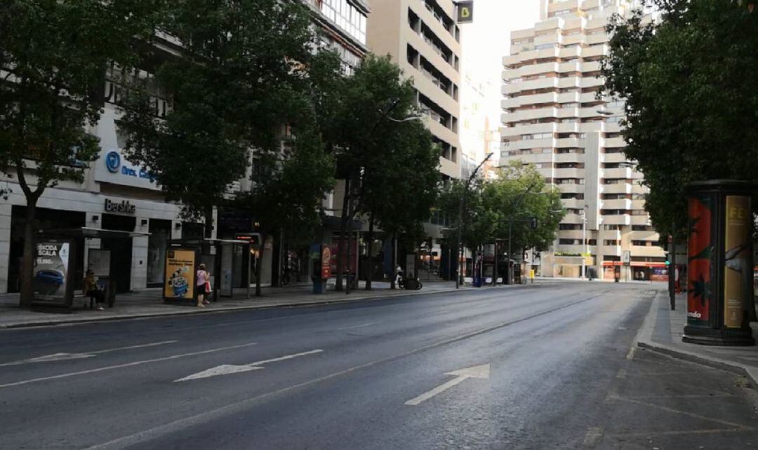 Imagen de archivo de la Gran Vía de Murcia