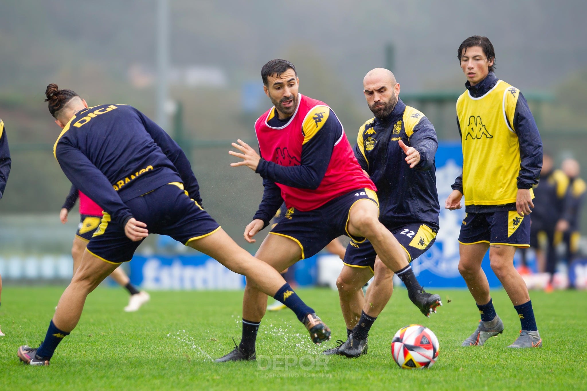 Balenziaga durante un entrenamiento en Abegondo