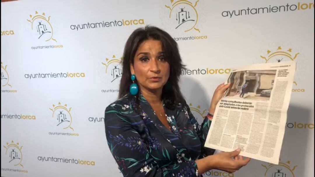 Mayte Martínez, concejal del PP en el Ayuntamiento de Lorca