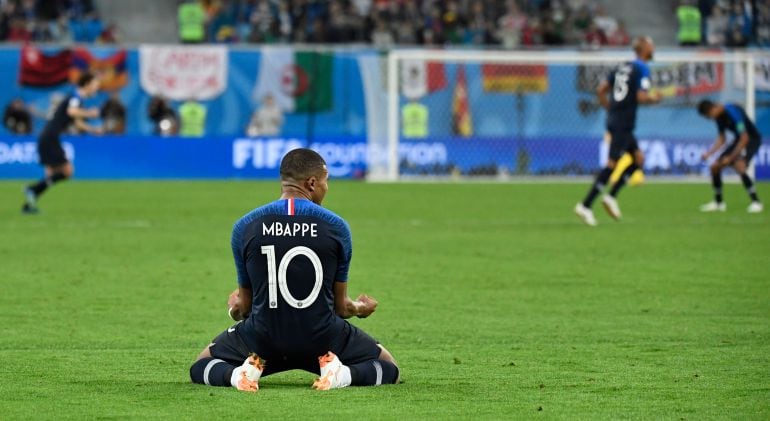 Los jugadores franceses celebran su victoria ante Bélgica.