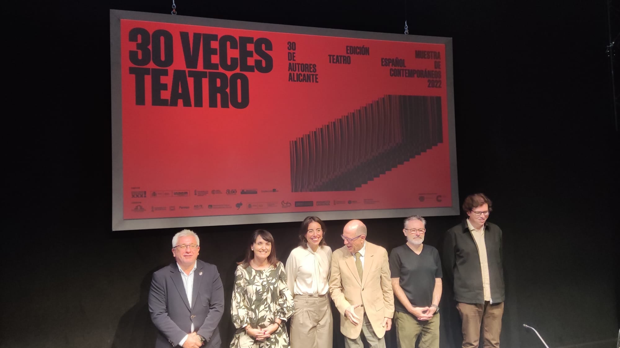 Un momento de la presentación de la 30ª Muestra de Teatro Español de Autores Contemporáneos