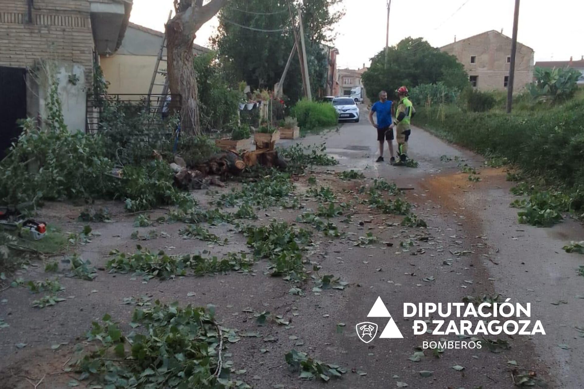 Incidencias por tormentas en la provincia de Zaragoza