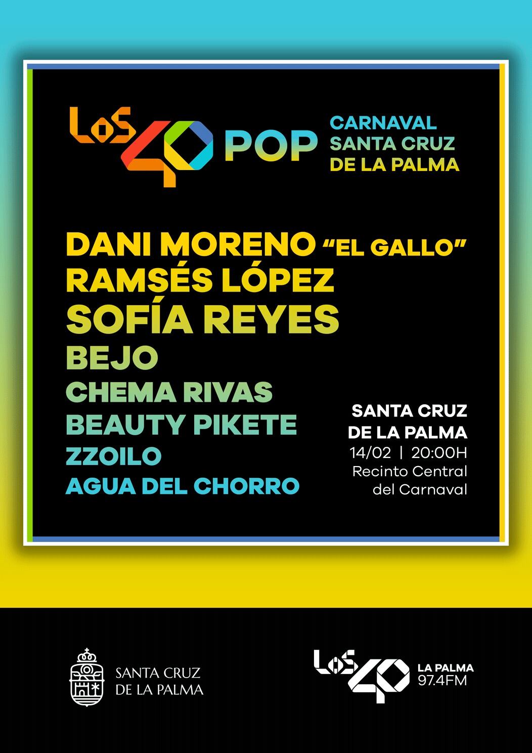 Los artistas que harán vibrar Santa Cruz de La Palma