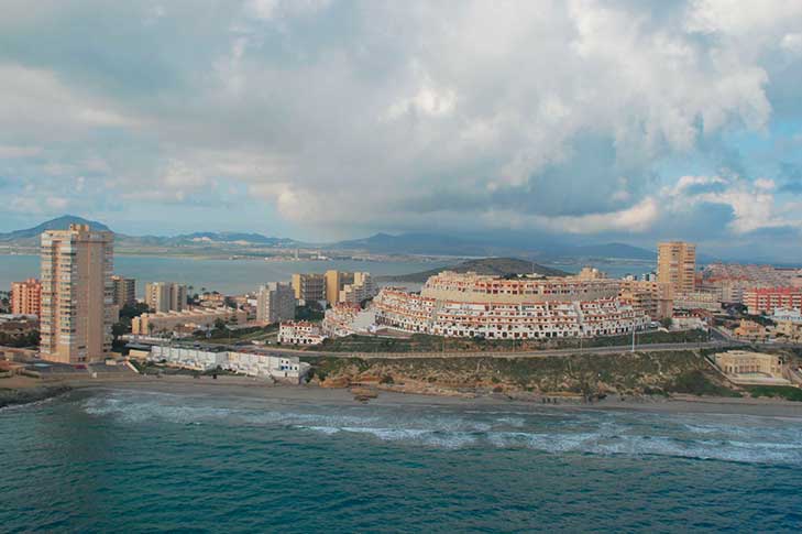 La Playa Calnegre en una foto de archivo