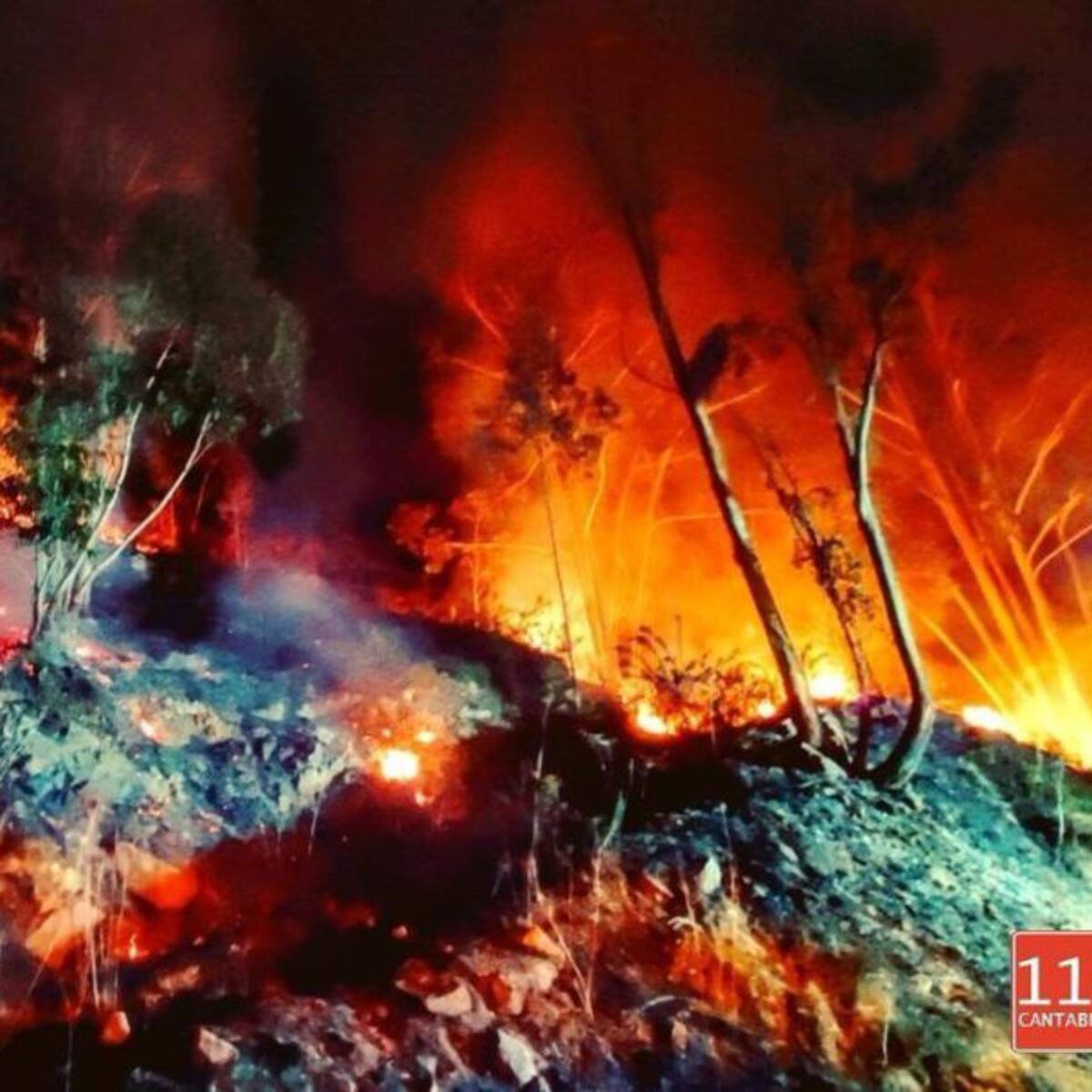 Cantabria está en alerta máxima por incendios forestales