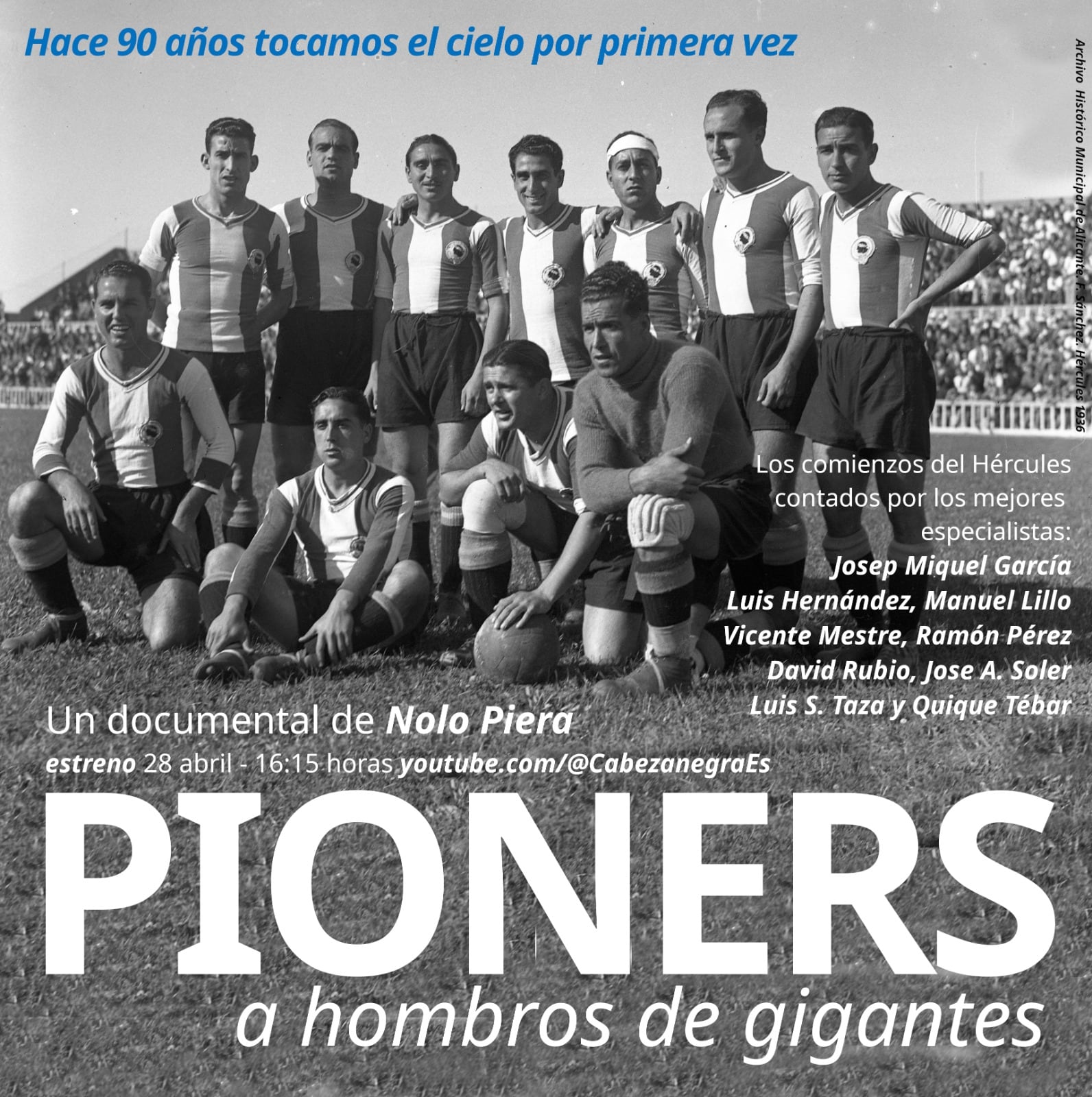 "Pioneros", documental sobre el Hércules CF