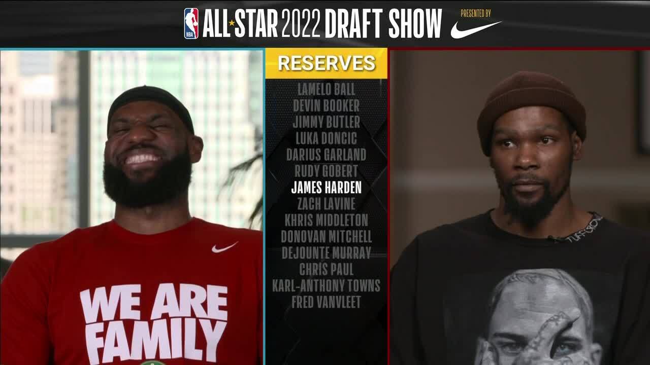 Lebron y Durant componiendo los AllStar