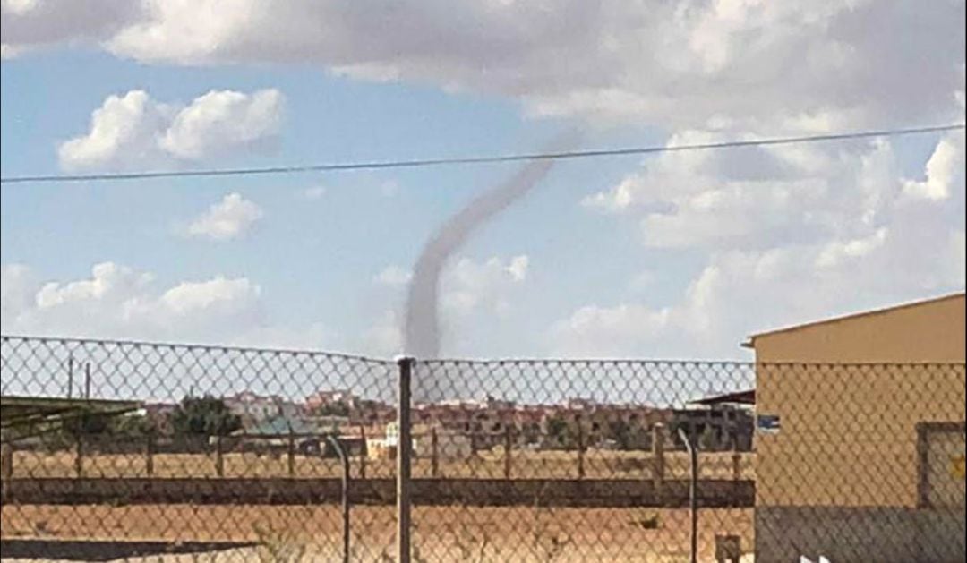 El posible tornado fotografiado el martes