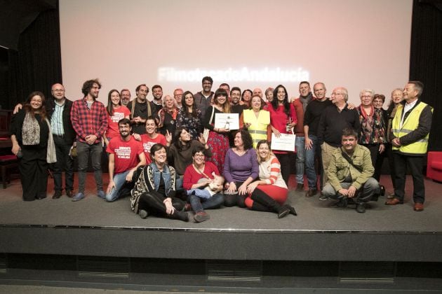 Foto de famlia con las premiadas