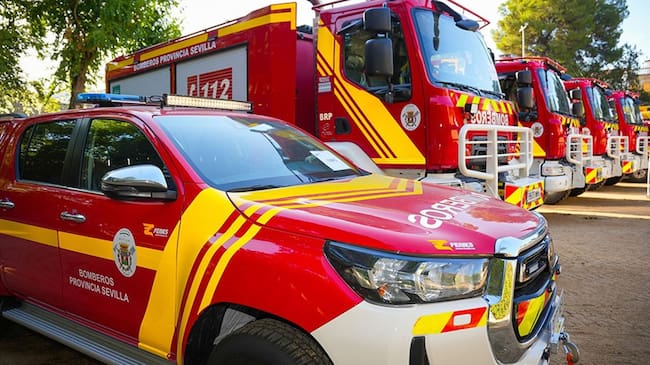 Imagen de archivo de los bomberos de la Diputación de Sevilla/María José López/EP
