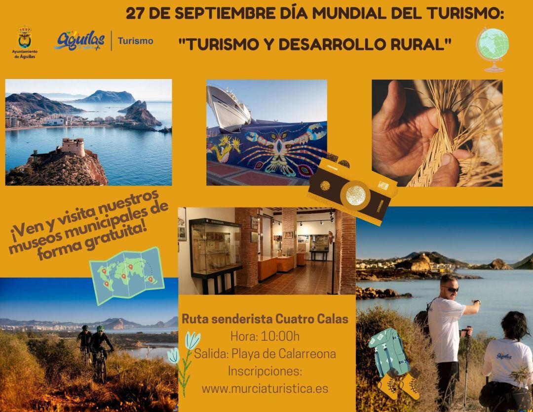 Cartel informativo de la celebración del Día Mundial del Turismo