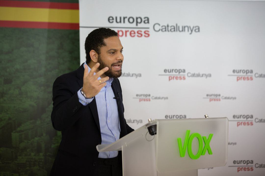 El candidato de Vox a la Presidencia de la Generalitat de Catalunya, Ignacio Garriga.