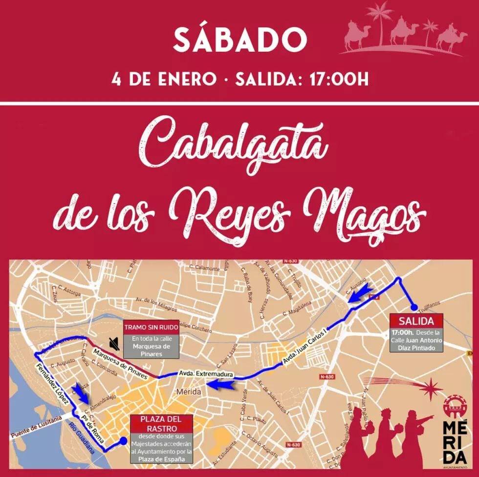 Cabalgata de Reyes en Mérida