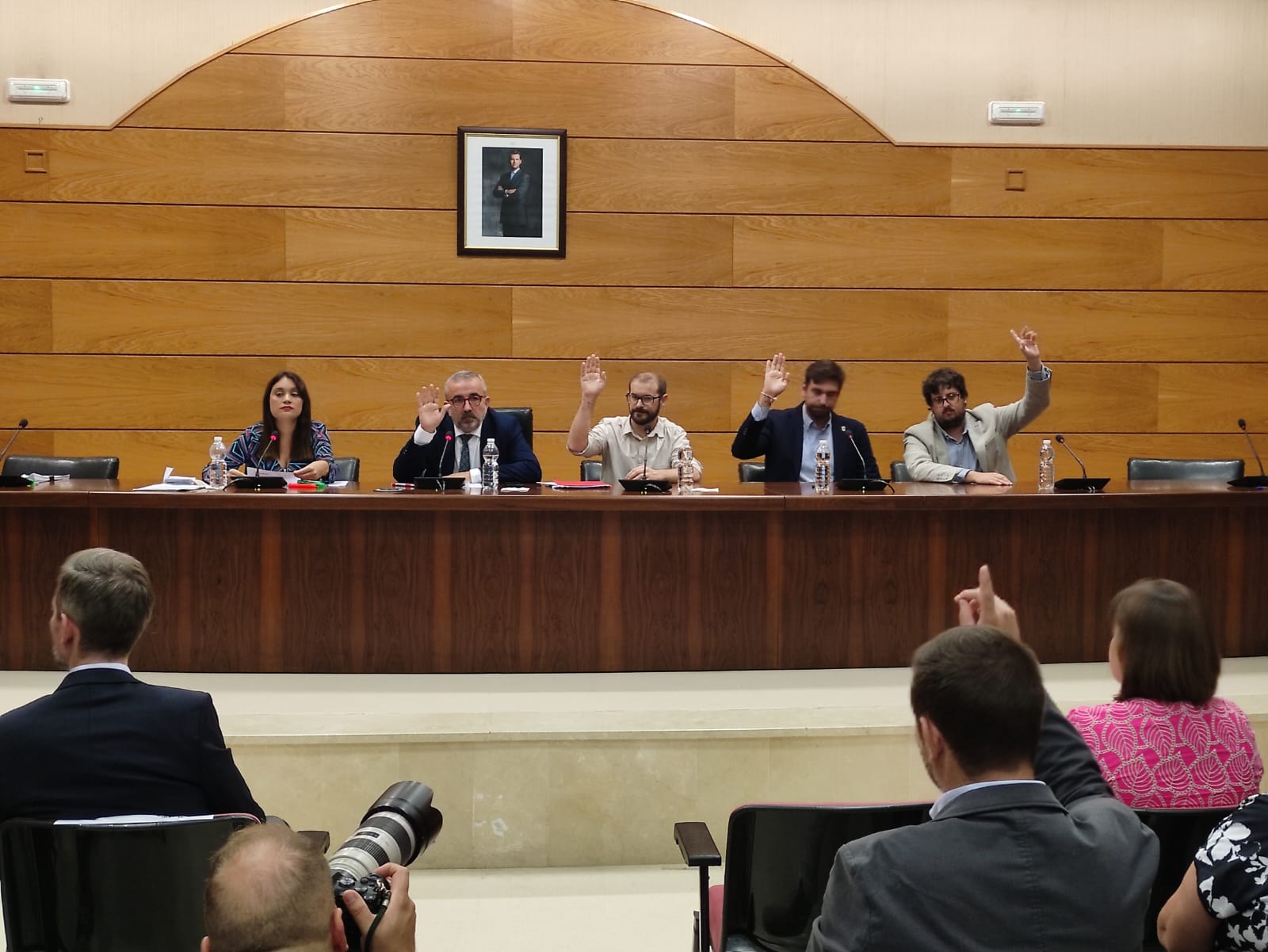 Un momento de la constitución del pleno de la Mancomunitat de Municiopis de La Safor.