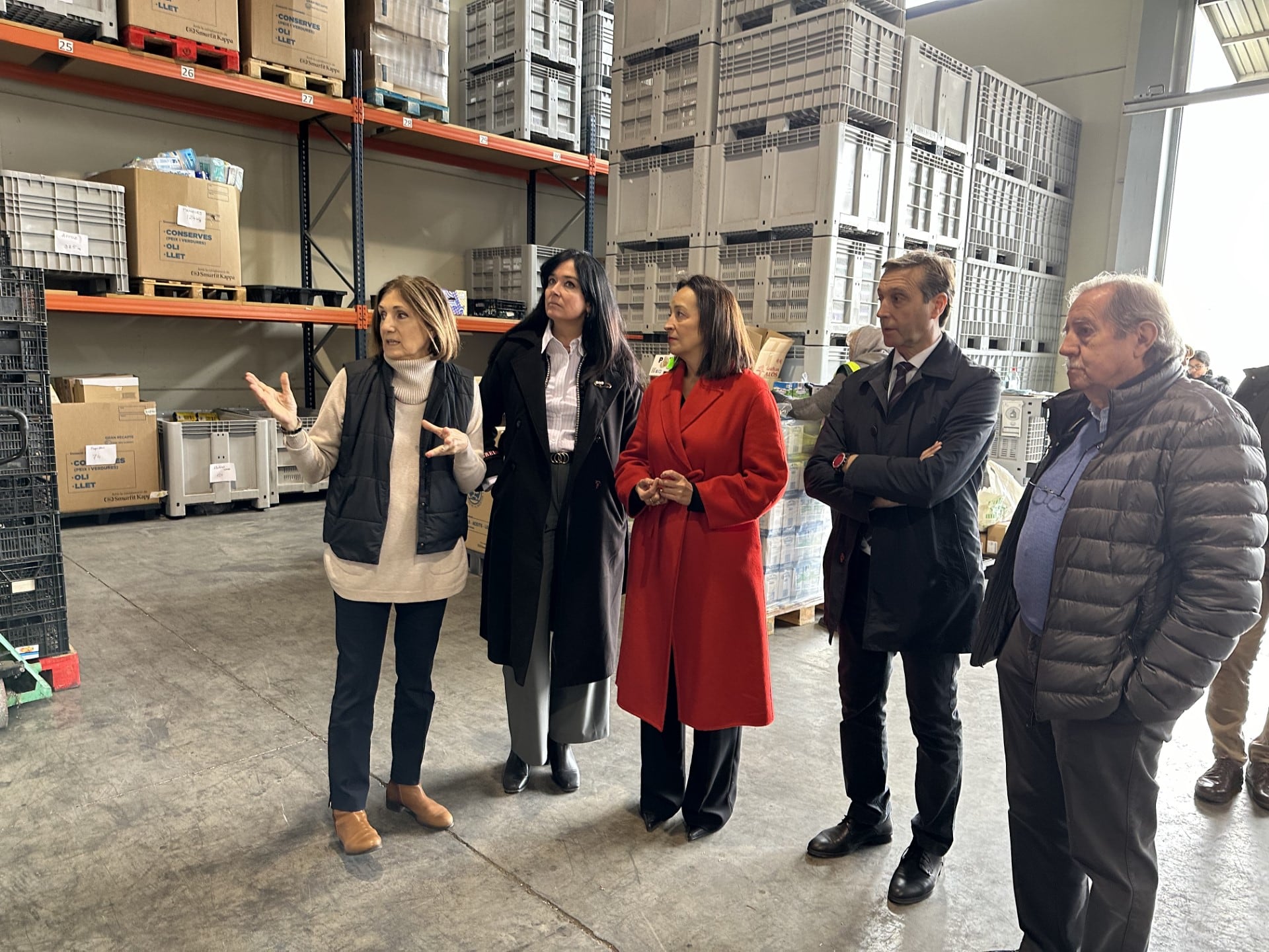 Visita al Banco de Alimentos de Huesca