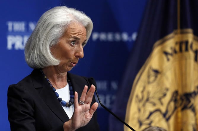 Christine Lagarde, directora gerente del FMI