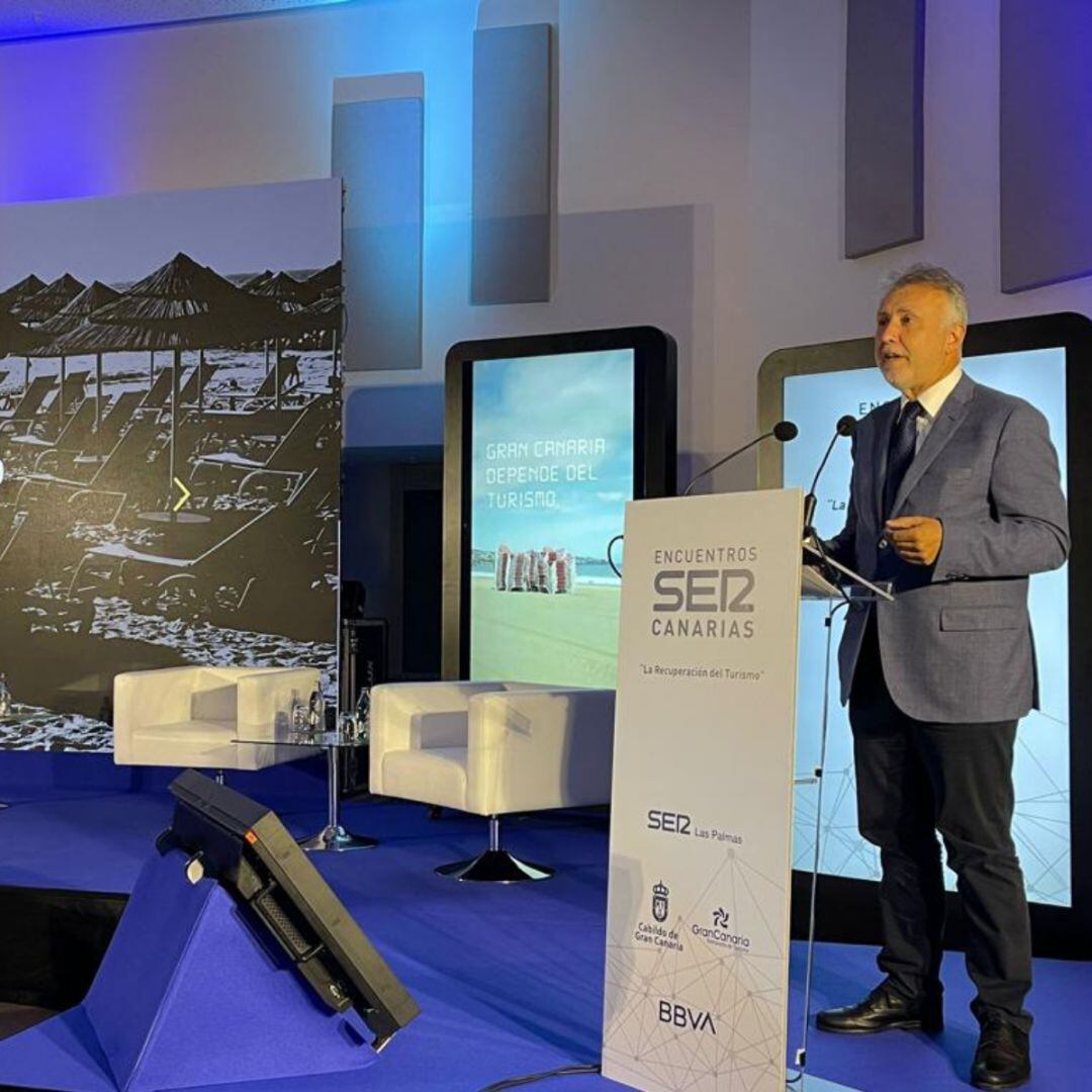 Ángel Víctor Torres, presidente de Canarias, en el Encuentro SER Turismo.