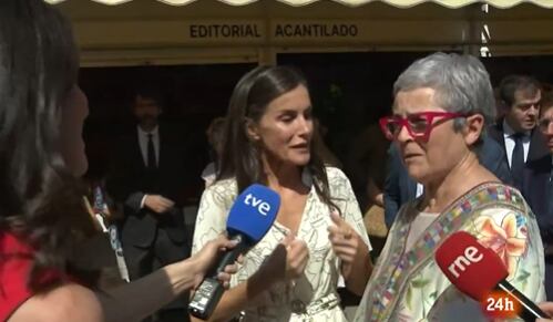 La reina Letizia en la inauguración de la Feria del Libro de Madrid 2025
