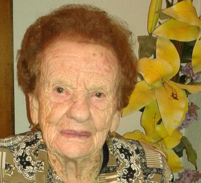 Virtudes Tomás, anciana de 111 años, vecina de Villena