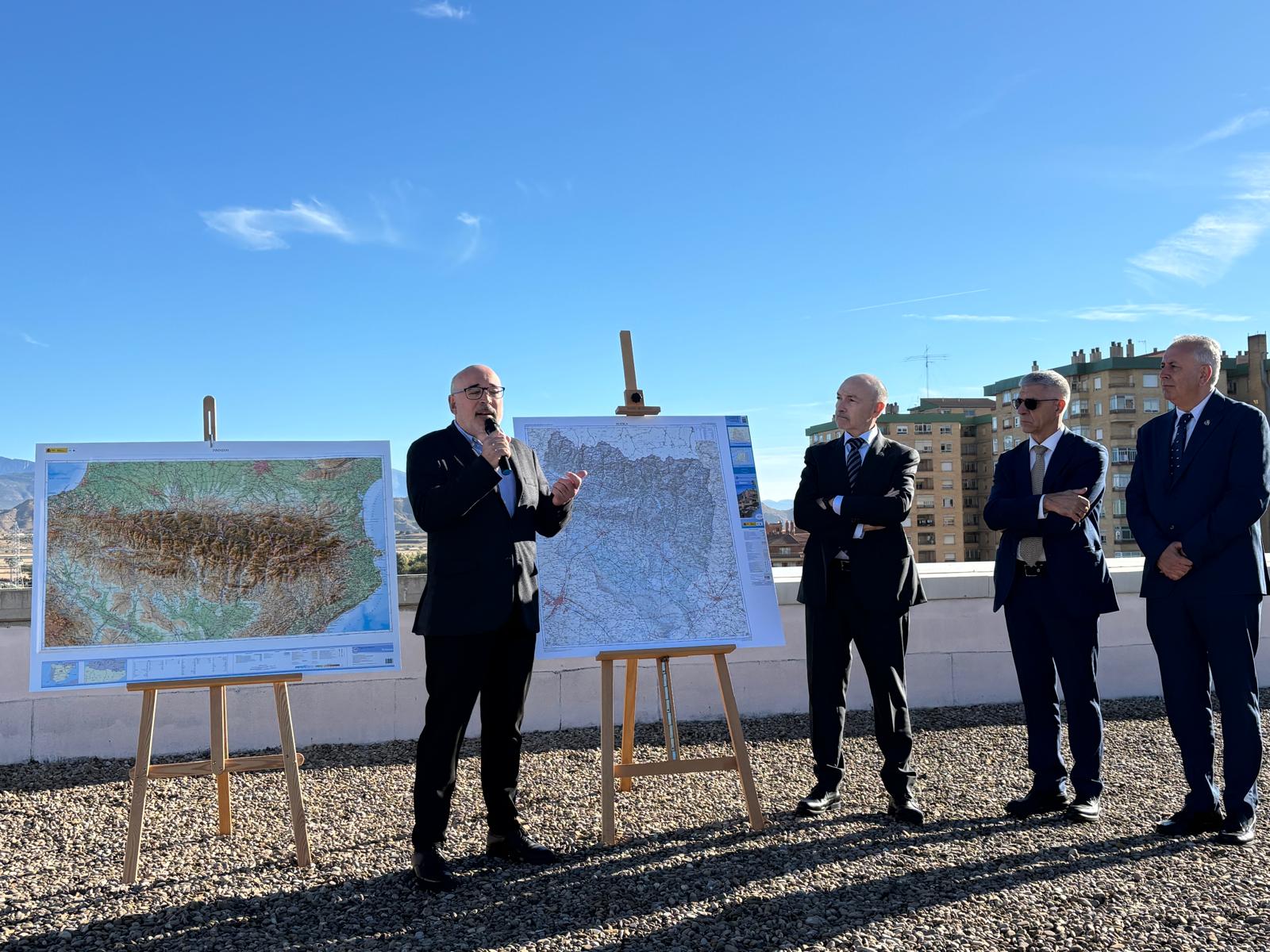 Momento de la presentación de los nuevos mapas, por parte del Instituto Geográfico Nacional