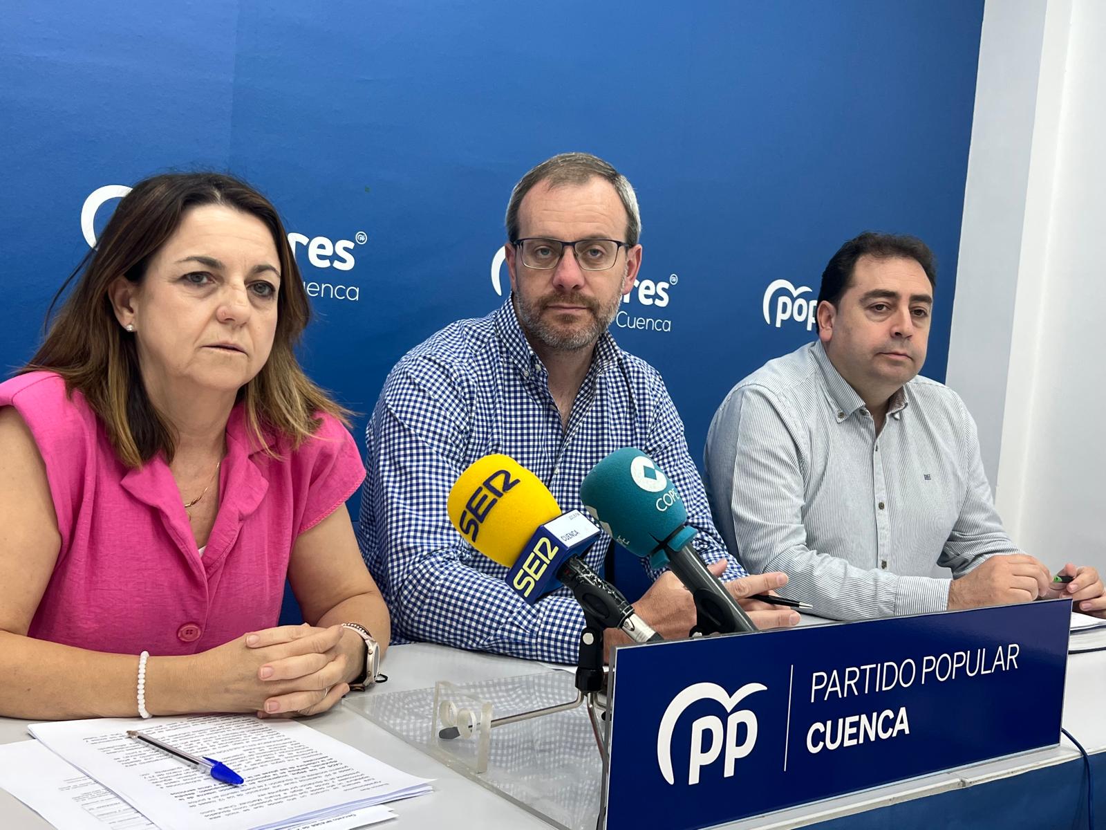 Rueda de prensa del PP en la Diputación de Cuenca