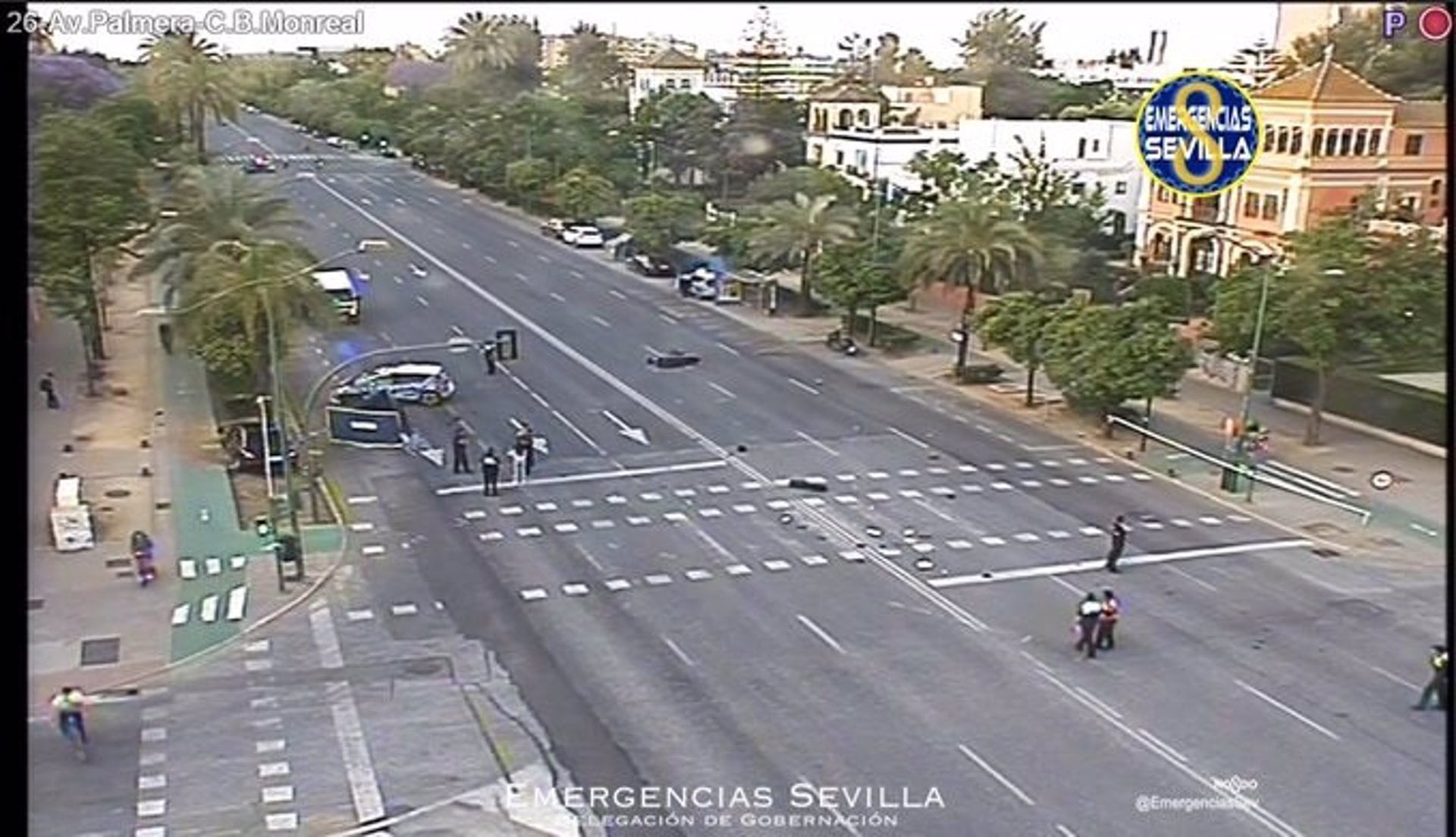 Imagen del lugar donde ha ocurrido el accidente