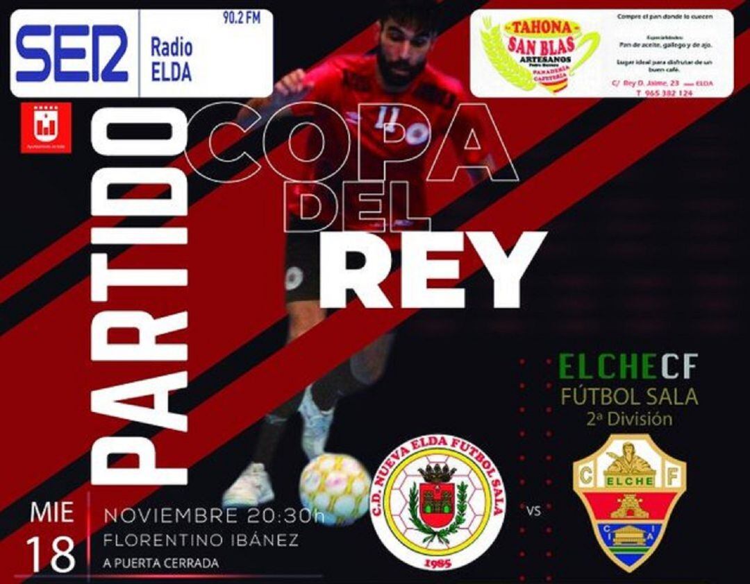 El partido se jugará a puerta cerrada en el "Ciudad de Elda - Florentino Ibáñez"