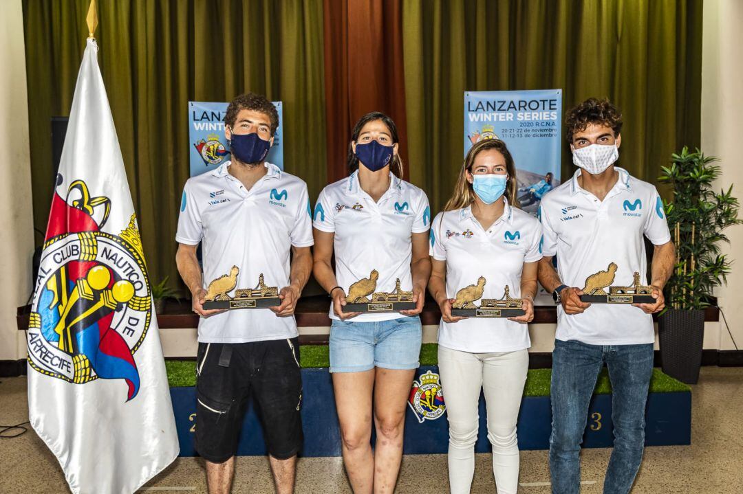 A A 1º Nicolás Rodríguez, Patricia Cantero, Silvia Mas y Jordi Xammar.