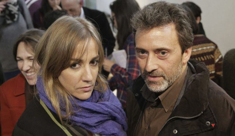 Los diputados en la Asamblea de Madrid de IU, Tania Sánchez y Mauricio Valiente, candidatos a la Comunidad y al Ayuntamiento de la capital, respectivamente