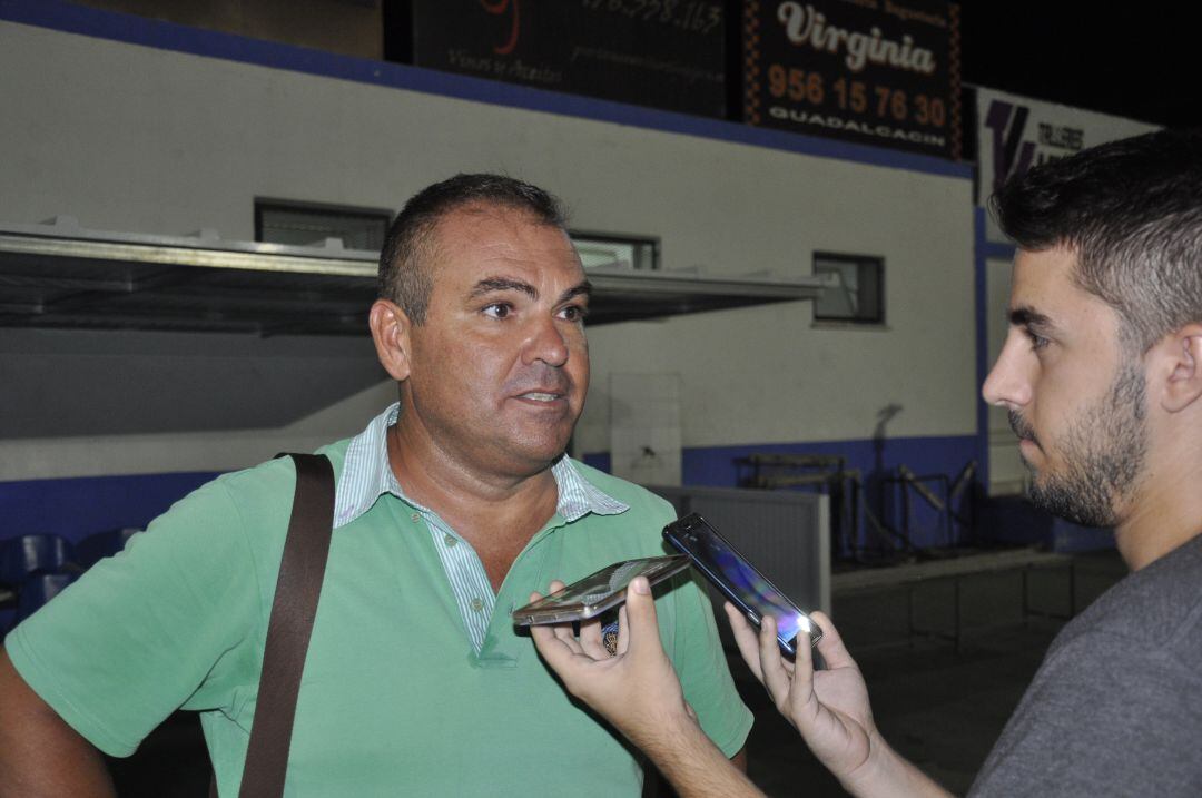 Javi Rivas, entrenador del CD Guadalcacín