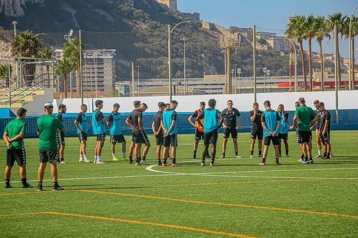 Un entreno de la Balona
