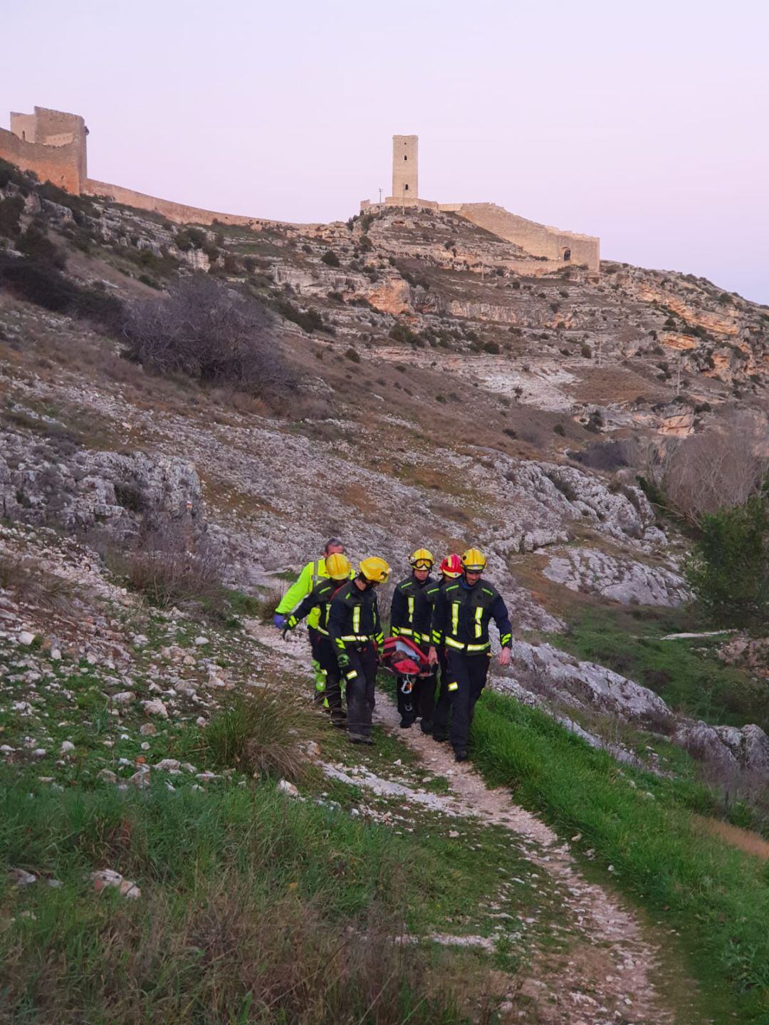 Rescate de una senderista en Alarcón