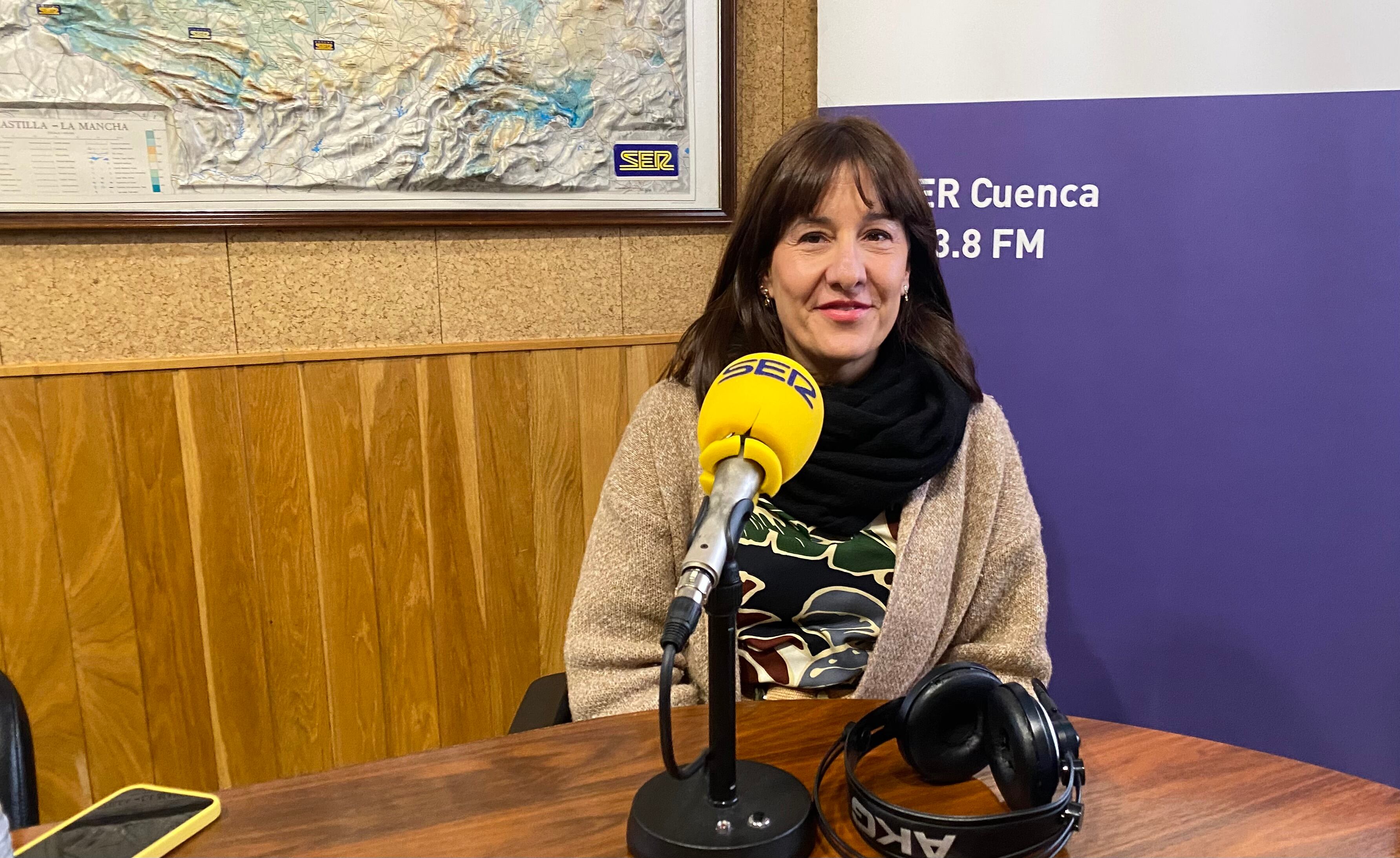 Blanca Fernández, consejera de Igualdad y Portavoz del Gobierno de Castilla-La Mancha, en el estudio de SER Cuenca.