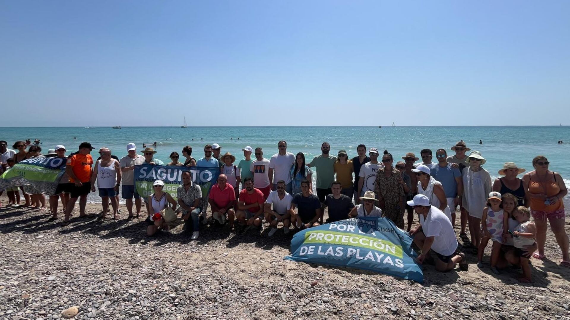 Vecindario de Sagunto y Canet unen fuerzas en una cadena humana por la &quot;urgente&quot; protección y regeneración de la costa