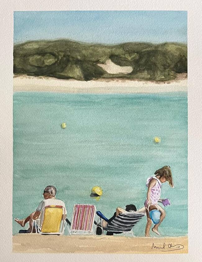 Acuarela de Manuel Olivas