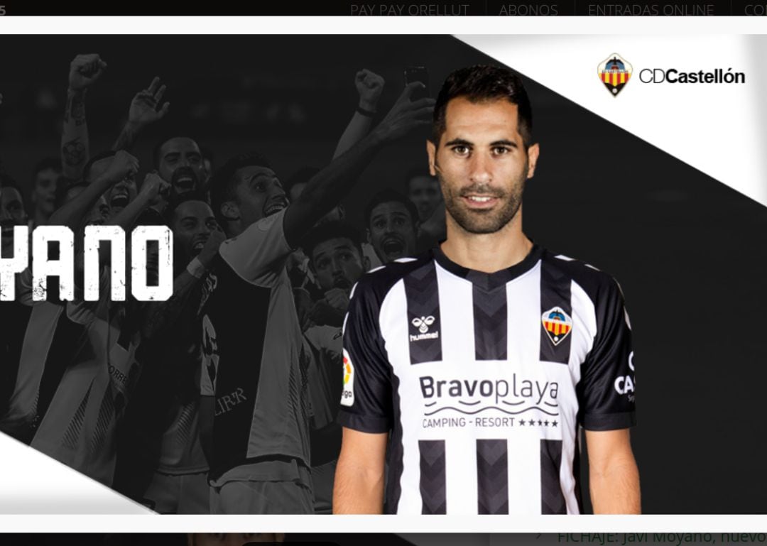 Javi Moyano, nuevo jugador del CD Castellón