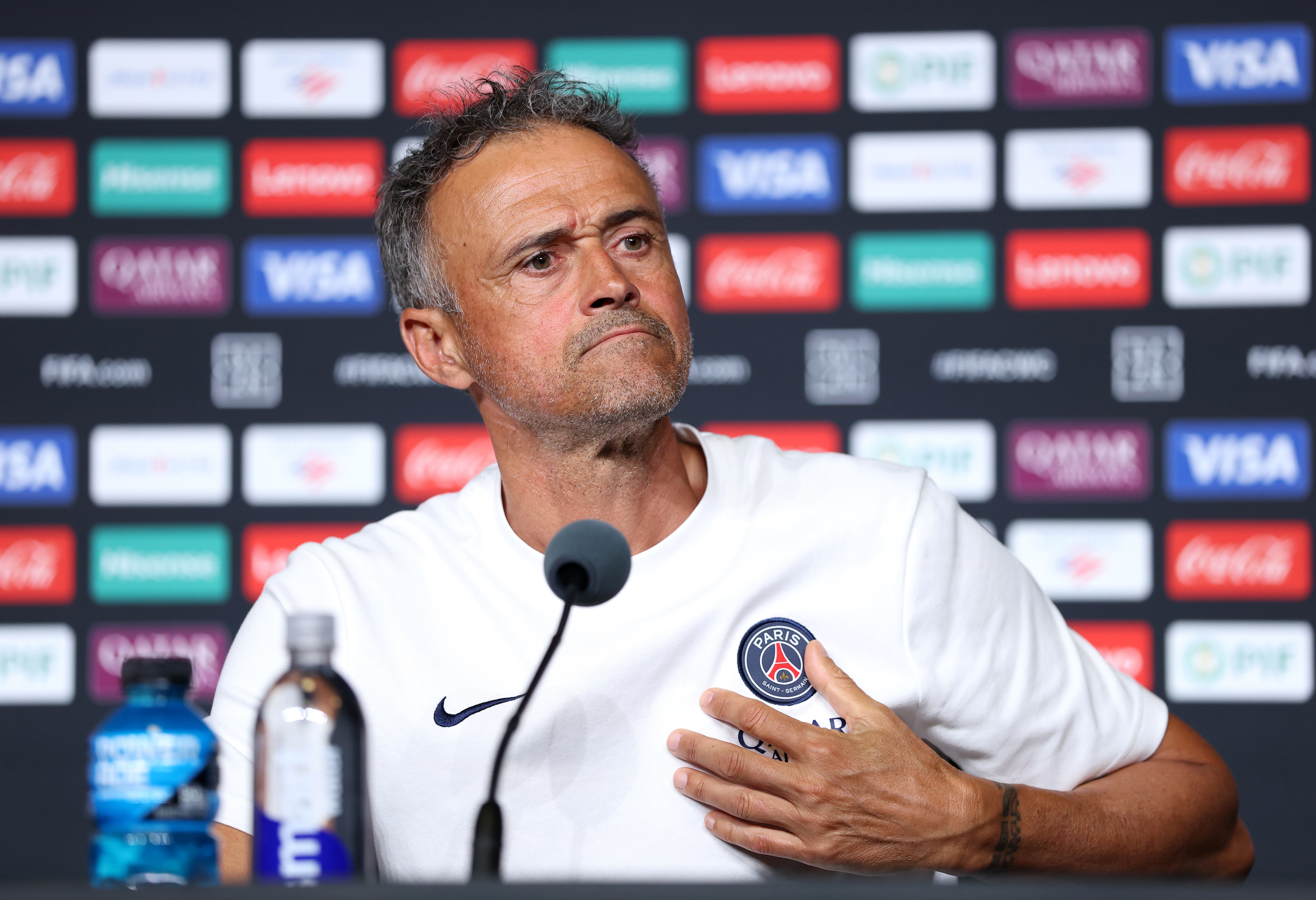 Luis Enrique, durante una rueda de prensa en el Mundial de Clubes