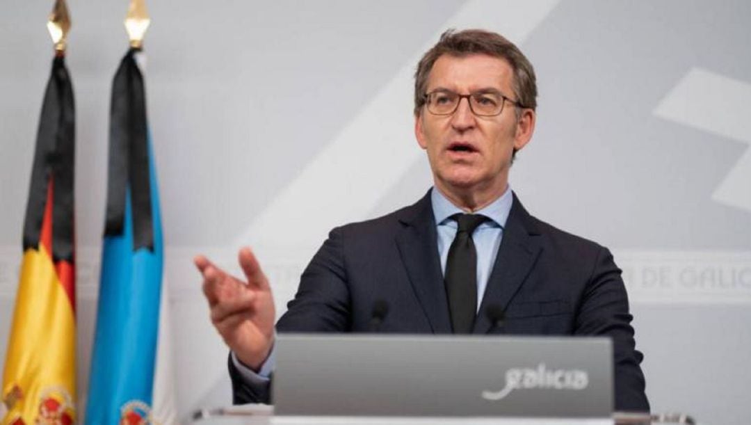 Feijóo en rueda de prensa