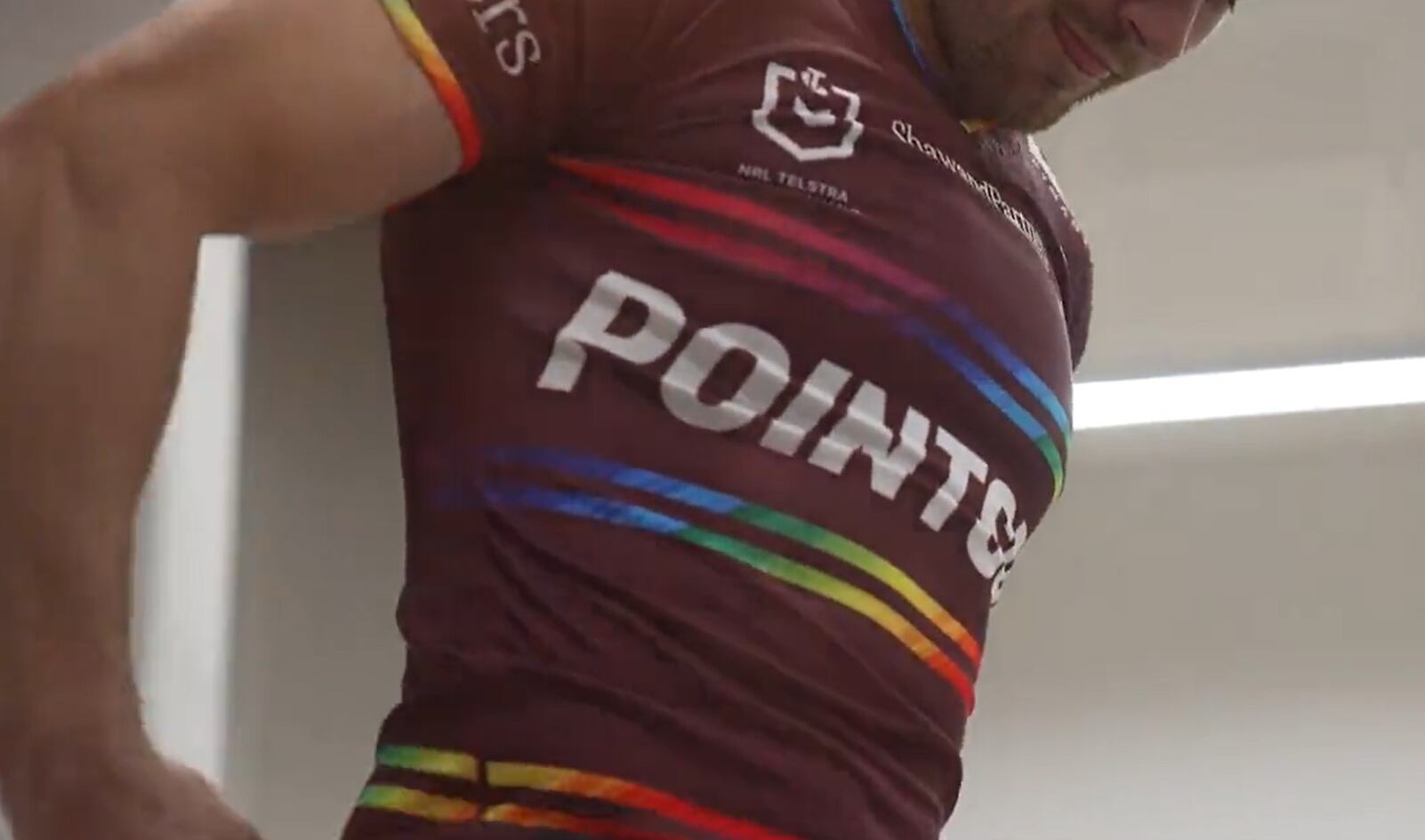 La camiseta arcoíris del Manly Sea Eagles