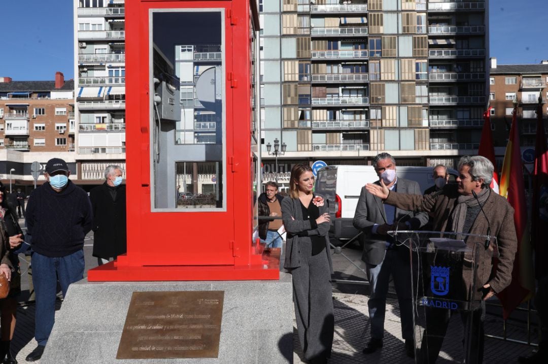 Inauguración de la cabina homenaje a Mercero