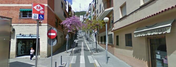 Una imatge del carrer Jaume Pinent, on es va produir l'apunyalament