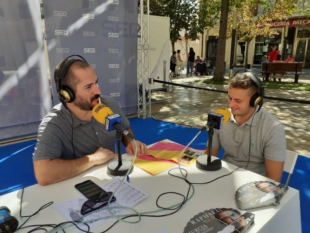 Álvaro Ayala y Juan José López, concejal de Juventud del ayuntamiento de Calasparra